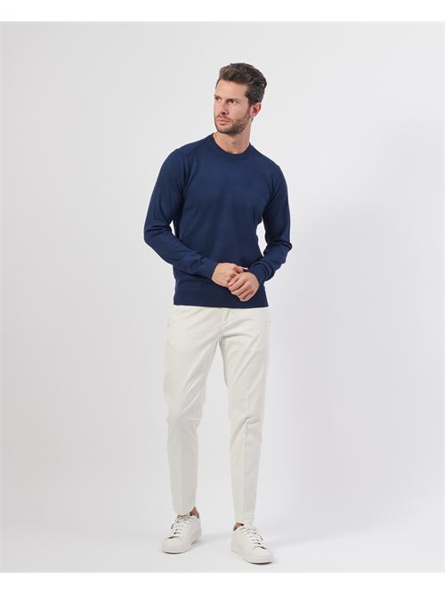 Pull ? col rond John Richmond en laine m?lang?e RICHMOND X | UMA24017MADRESS BLUE